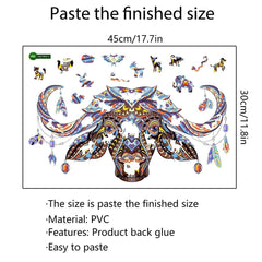 Colorful Animal Pattern DIY Puzzle Cartoon Cow Wall Stickers Living Room Stickers Colorful Animal Pattern DIY Puzzle Cartoon Cow Wall Stickers Living Room Stickers