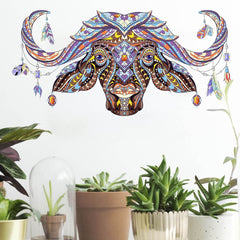 Colorful Animal Pattern DIY Puzzle Cartoon Cow Wall Stickers Living Room Stickers Colorful Animal Pattern DIY Puzzle Cartoon Cow Wall Stickers Living Room Stickers