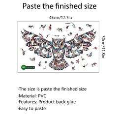 Colorful Animal Pattern DIY Puzzle Cartoon Eagle Wall Stickers Living Room Stickers Colorful Animal Pattern DIY Puzzle Cartoon Eagle Wall Stickers Living Room Stickers