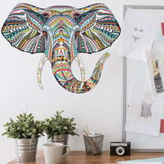 Colorful Animal Pattern DIY Puzzle Cartoon Elephant  Wall Stickers Living Room Stickers Colorful Animal Pattern DIY Puzzle Cartoon Elephant  Wall Stickers Living Room Stickers