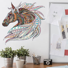 Colorful Animal Pattern DIY Puzzle Cartoon Horses Wall Stickers Living Room Stickers Colorful Animal Pattern DIY Puzzle Cartoon Horses Wall Stickers Living Room Stickers