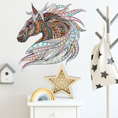 Colorful Animal Pattern DIY Puzzle Cartoon Horses Wall Stickers Living Room Stickers Colorful Animal Pattern DIY Puzzle Cartoon Horses Wall Stickers Living Room Stickers