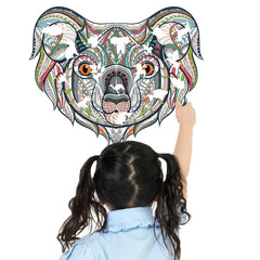 Colorful Animal Pattern DIY Puzzle Cartoon Koala Wall Stickers Living Room Stickers Colorful Animal Pattern DIY Puzzle Cartoon Koala Wall Stickers Living Room Stickers