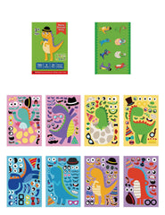 DIY Cute Dinosaur Educational Stickers Cartoon Reuseable Stickers for Kids DIY Cute Dinosaur Educational Stickers Cartoon Reuseable Stickers for Kids