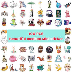 100 PCS Cartoon Puzzle Stickers