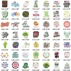 100 PCS Colorful Inspirational Positive Stickers