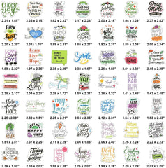 100 PCS Colorful Inspirational Positive Stickers