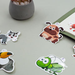 100 PCS Cute Animal Theme Stickers