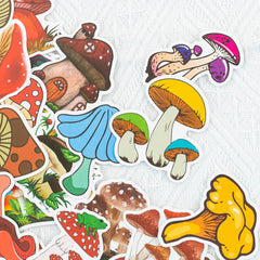 100 PCS Cute Mushroom Stickers