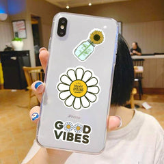 100 PCS Inspirational Word Stickers Flower Series