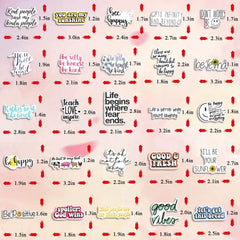 100 PCS Motivational Words Stickers