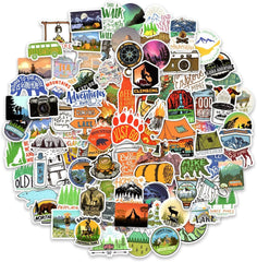 100 PCS Outdoor Stickers Pack