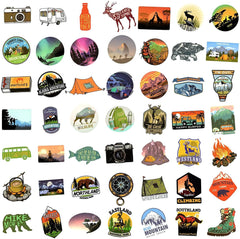 100 PCS Outdoor Stickers Pack