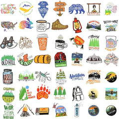 100 PCS Outdoor Stickers Pack