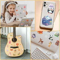100 PCS Watercolor Animal Stickers Cute Waterproof Trendy Vinyl Aesthetic Stickers