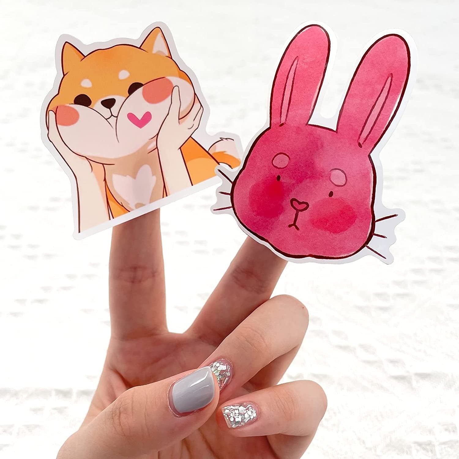 100 PCS Watercolor Animal Stickers Cute Waterproof Trendy Vinyl Aesthetic Stickers