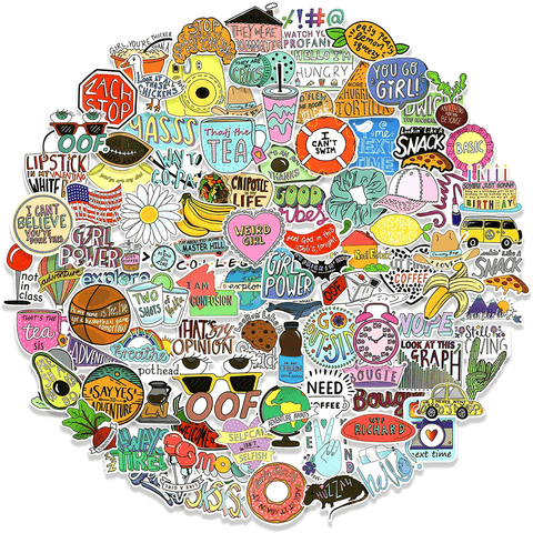 100 PCS Funny Vine Stickers