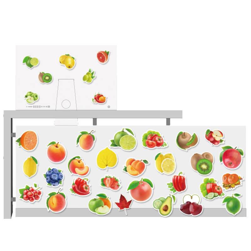 100 Pcs Fruit and Vegetable Stickers Vinyl for Kids Teen Laptop Computer Skateboard Water Bottles Decorative