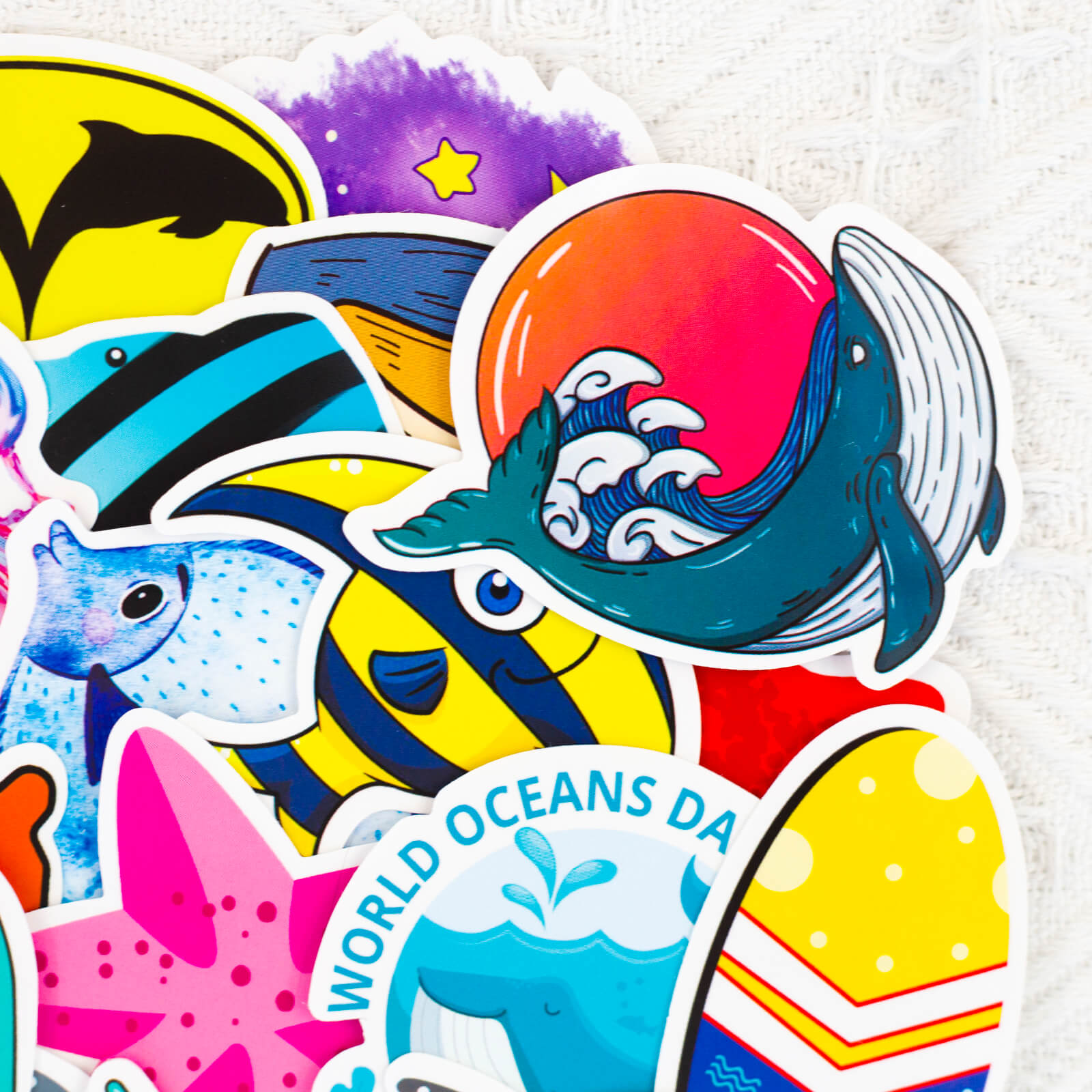 100 Pcs Marine Animal Stickers Waterproof Decals for Kids Teens Adults