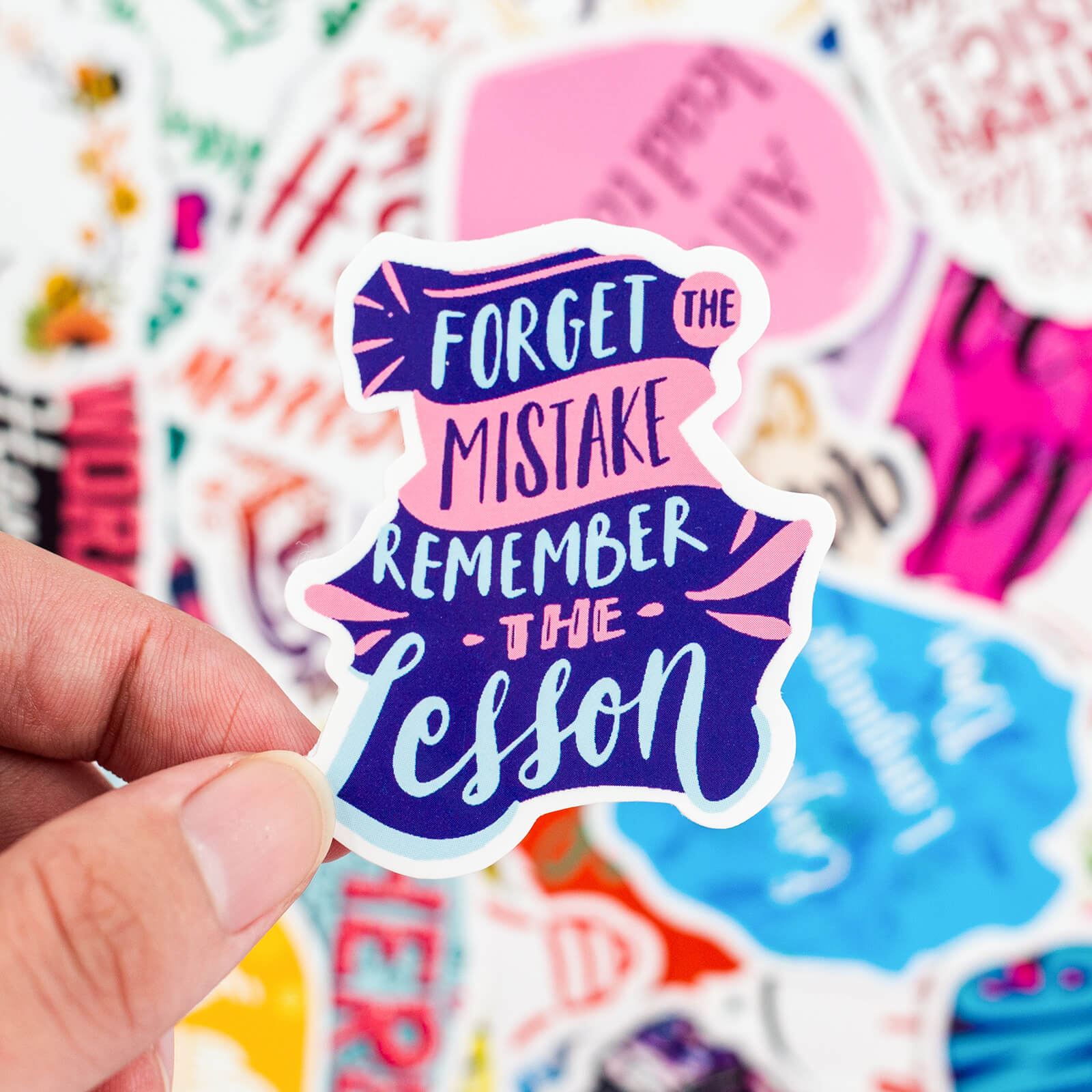 100 Pcs Motivational DIY Graffiti Stickers Waterproof Words Decals