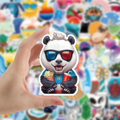 100 Pcs Small Fresh Luggage Stickers Waterproof Graffiti Travel Luggage Stickers
