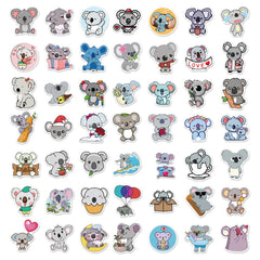100 Pcs Waterproof Graffiti Koala Stickers Cute Animal Decals for Travel Luggage