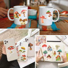 100 PCS Cute Mushroom Stickers