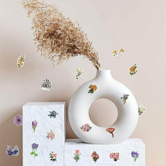 100 PCS Beautiful Flower Stickers