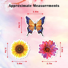 108 PCS Mixed Flower and Butterfly Stickers
