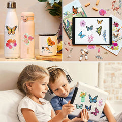 108 PCS Mixed Flower and Butterfly Stickers