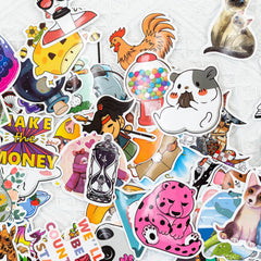 100 PCS Cartoon Puzzle Stickers