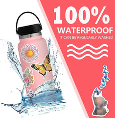 200 PCS Flower Butterfly Stickers