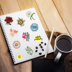 200 PCS Inspirational Sunflower Stickers Motivational Decals