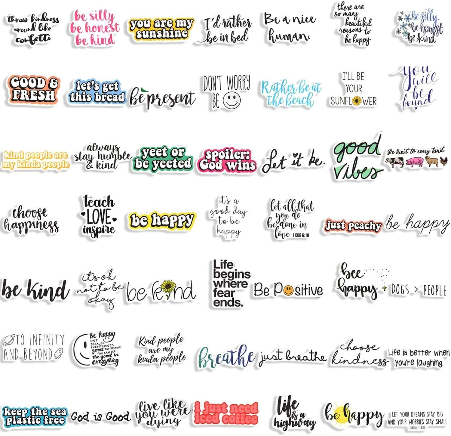200 PCS Inspirational Words Stickers
