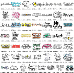 200 Pcs Inspirational Stickers Pack Motivational Quote Stickers for Laptop Water Bottles Book