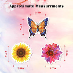 208 PCS Mixed Flower and Butterfly Stickers