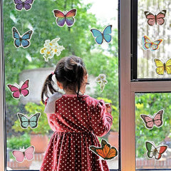 208 PCS Mixed Flower and Butterfly Stickers