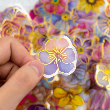 240 PCS Vintage Flower Gilded Planner Sticker Sack