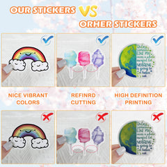 250 Pcs Small Fresh Series of Graffiti Stickers Notebook Skateboard Luggage Waterproof Stickers