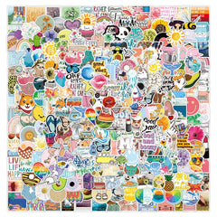 300 Pcs  VSCO Graffiti Stickers Notebook Skateboard Luggage Waterproof Stickers