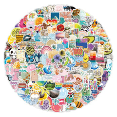 300 Pcs  VSCO Graffiti Stickers Notebook Skateboard Luggage Waterproof Stickers