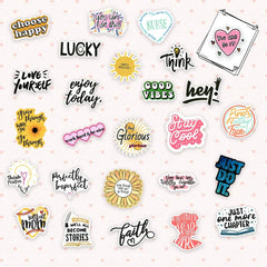 300 PCS Inspirational Quote Stickers