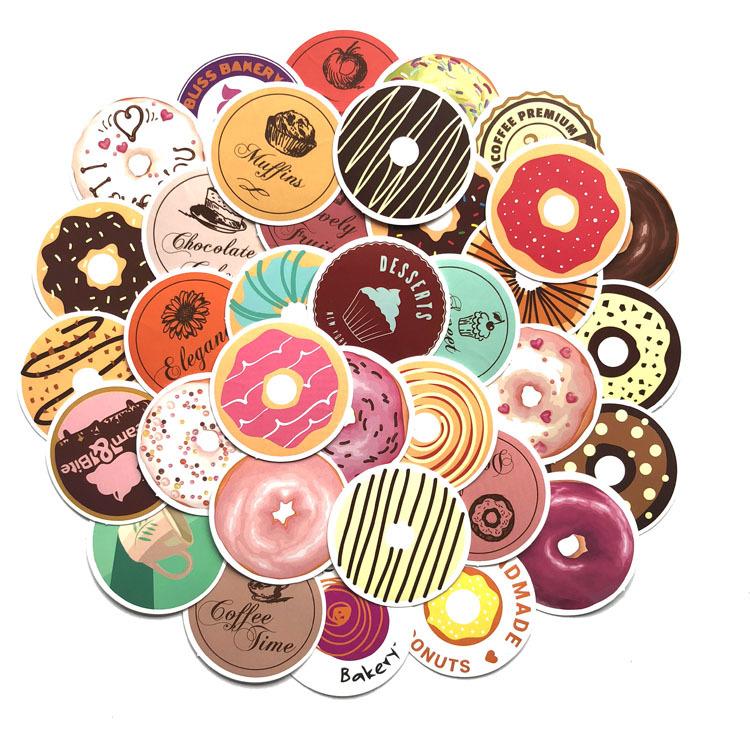 35 Pcs Baking Cakes Vinyl Cute VSCO Decal Stickers for Laptop Skateboard Notebook