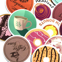 35 Pcs Baking Cakes Vinyl Cute VSCO Decal Stickers for Laptop Skateboard Notebook