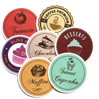 35 Pcs Baking Cakes Vinyl Cute VSCO Decal Stickers for Laptop Skateboard Notebook