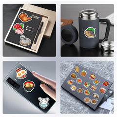 40 Pcs Lovely Cartoon Food Stickers Cute Food Refrigerator Decals