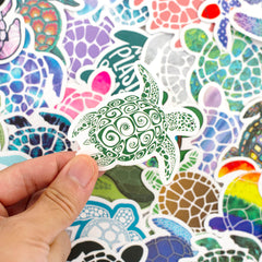 41 Pcs Cute Sea Turtles Trendy VSCO Kids Friendly Stickers for Water Bottle