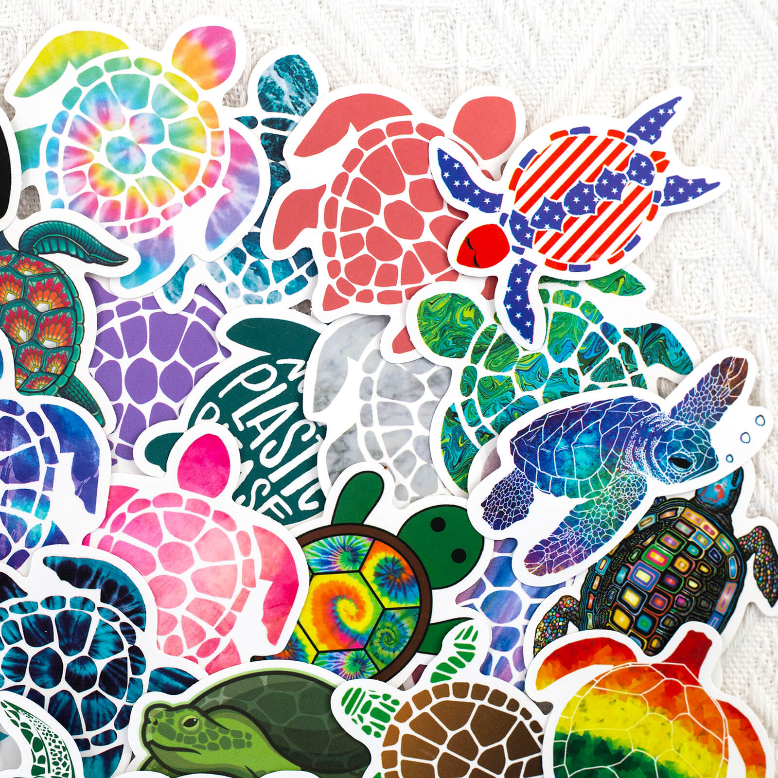 41 Pcs Cute Sea Turtles Trendy VSCO Kids Friendly Stickers for Water Bottle