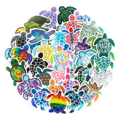 41 Pcs Cute Sea Turtles Trendy VSCO Kids Friendly Stickers for Water Bottle