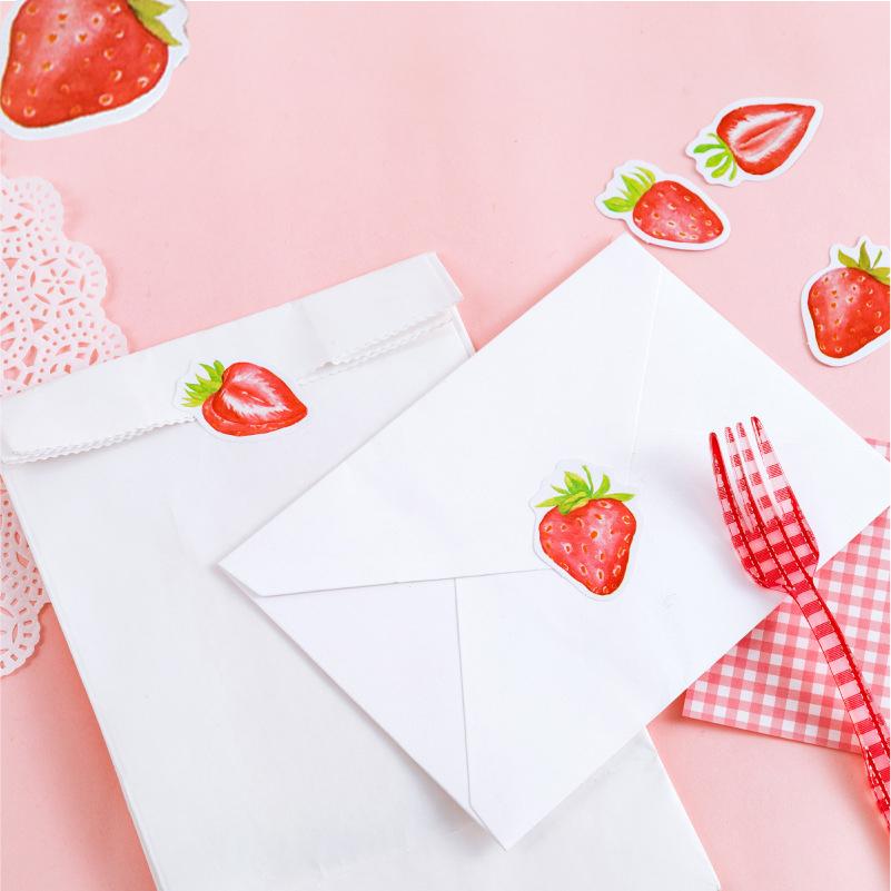45 Pcs Mini Cute Strawberry Scrapbook Stickers Decorative Decals for Water Bottle Computer